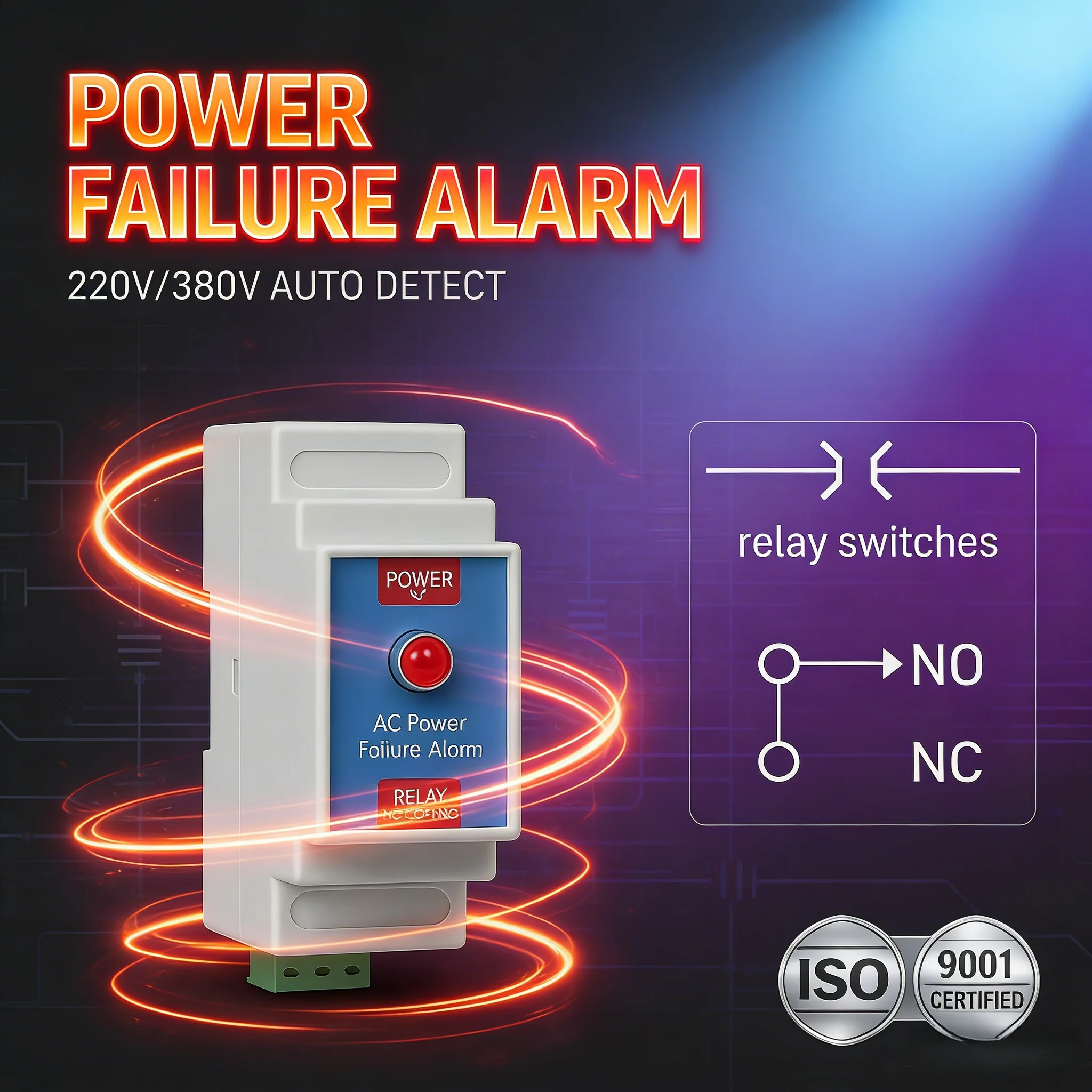 

Мгновенный релейный выход, силовая сигнализация 380 В, 3-фазное обнаружение потерь для защиты двигателя и насоса