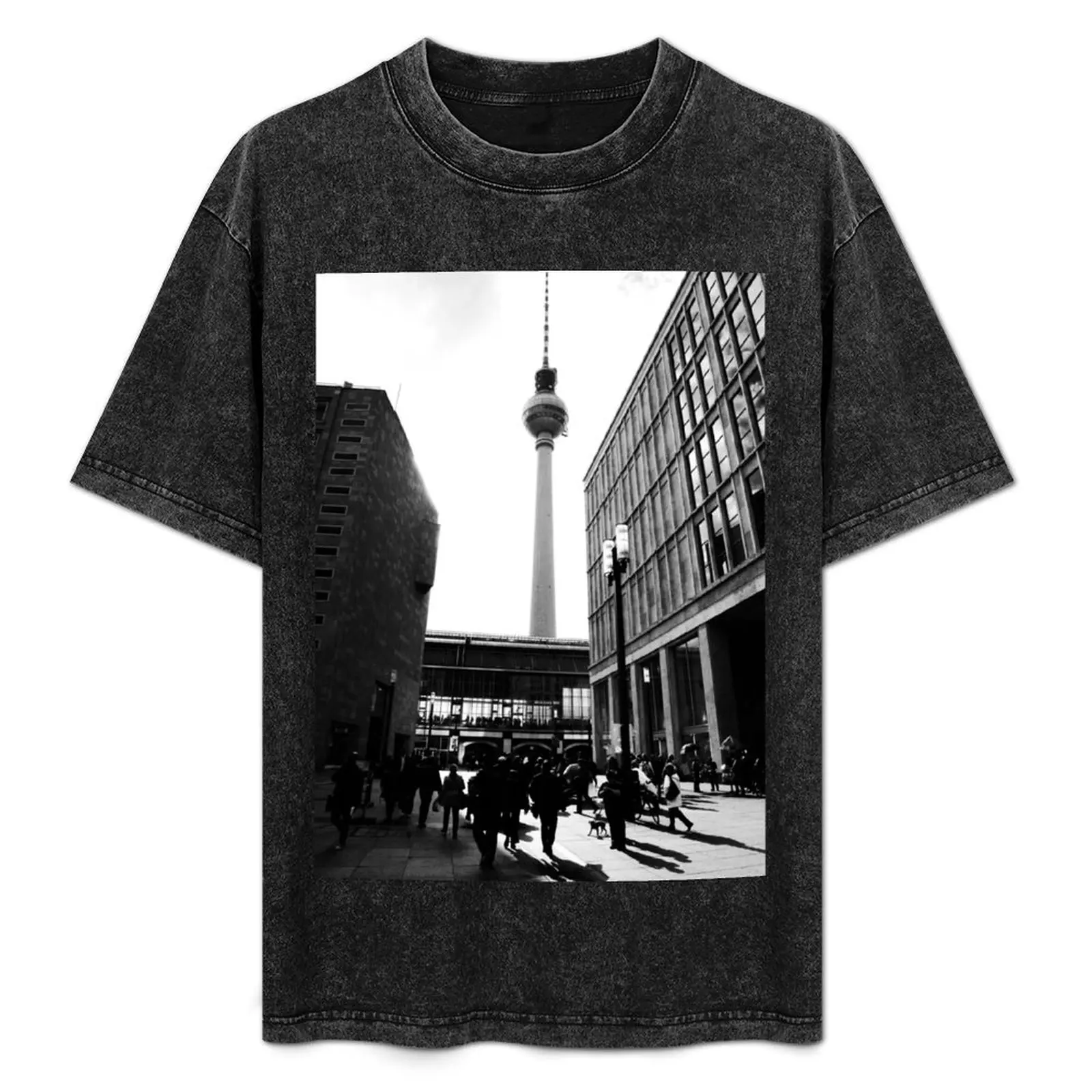 Berlin street photo T-Shirt new edition oversized graphic tee customs design your own customizeds Men's t-shirts