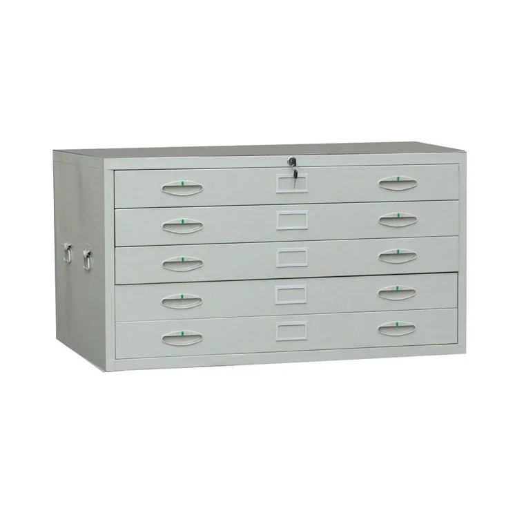 Museum Mobile Drawer Compactor Filing Cabinet Movable Storage Drawer Cabinet For Picture