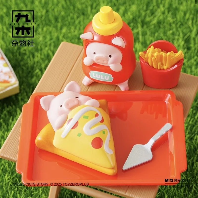 Neue authentische Lulu The Piggy Picnic Party Serie Blind Bag Niedliche Desktop-Ornamente Mädchen Geschenk Trendige Spielzeuge Schöne Sammlerstücke