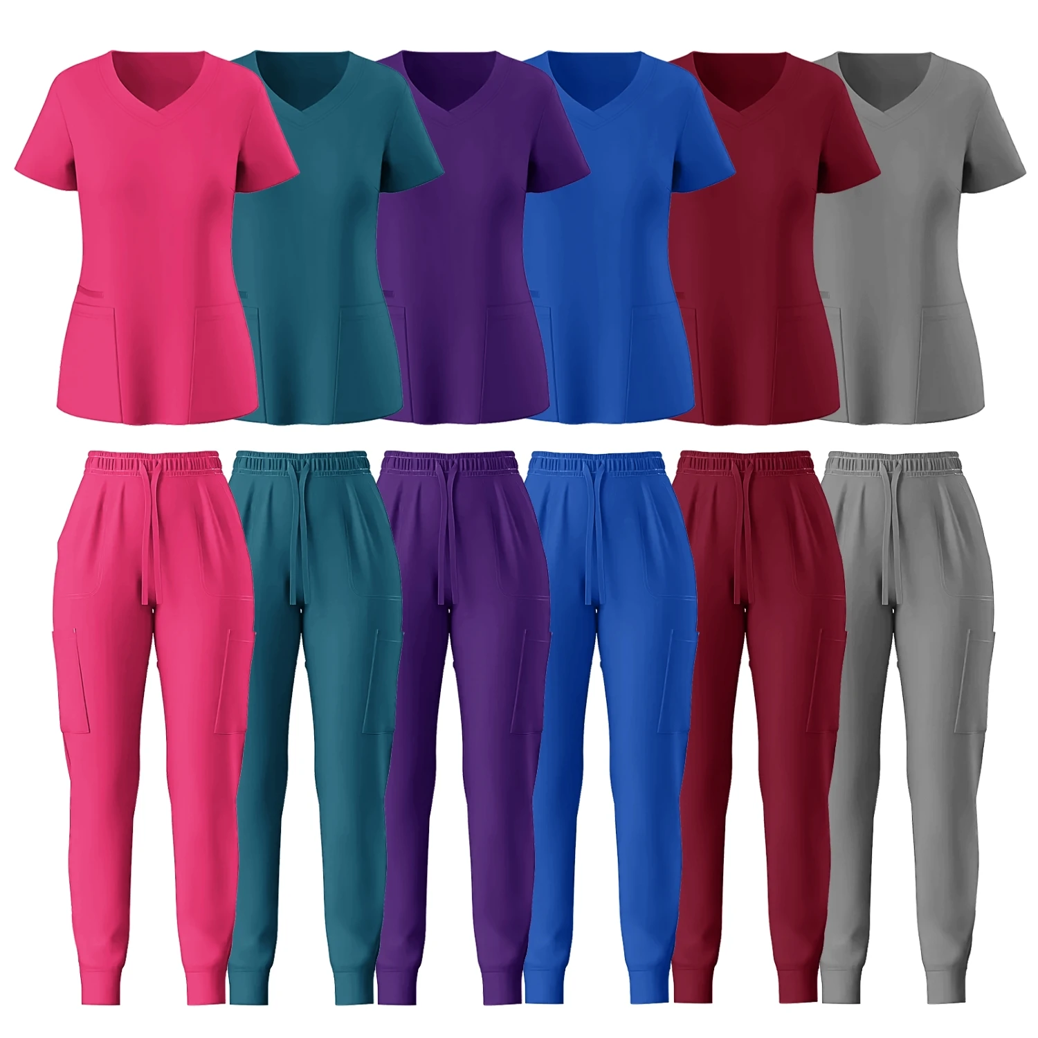 

Women’s Surgical Uniforms Woman Nursing Articles Clinical Scrubs Uniform Top Pants Work Wear Set Hospital Doctor Medical Clothes