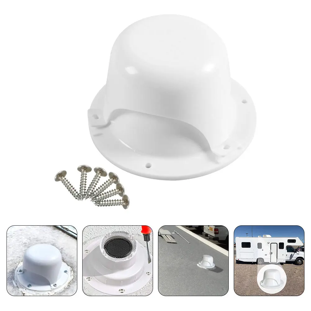 

Rv Roof Vent Cap 2 Inch White Durable Pe Universal Fit For Camper Trailer Easy Install Efficient Ventilation Replacement