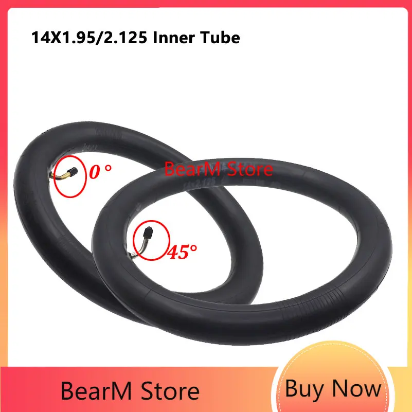 14 Inch Good Quality X1.95/2.125 Electric Bicycle Inner Tube for   Kugou V1   Accessories Stroller Parts