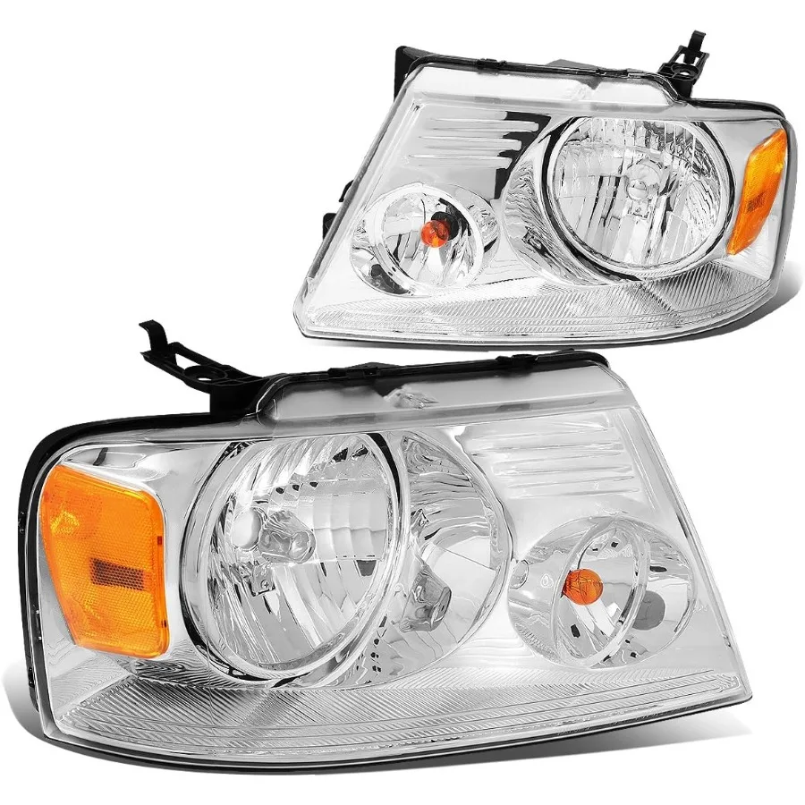 استبدال المصابيح الأمامية من الكروم لشاحنات 0408 F150 و0608 Mark LT ذات الرؤية المحسنة والترقية الجمالية الحديثة Dura