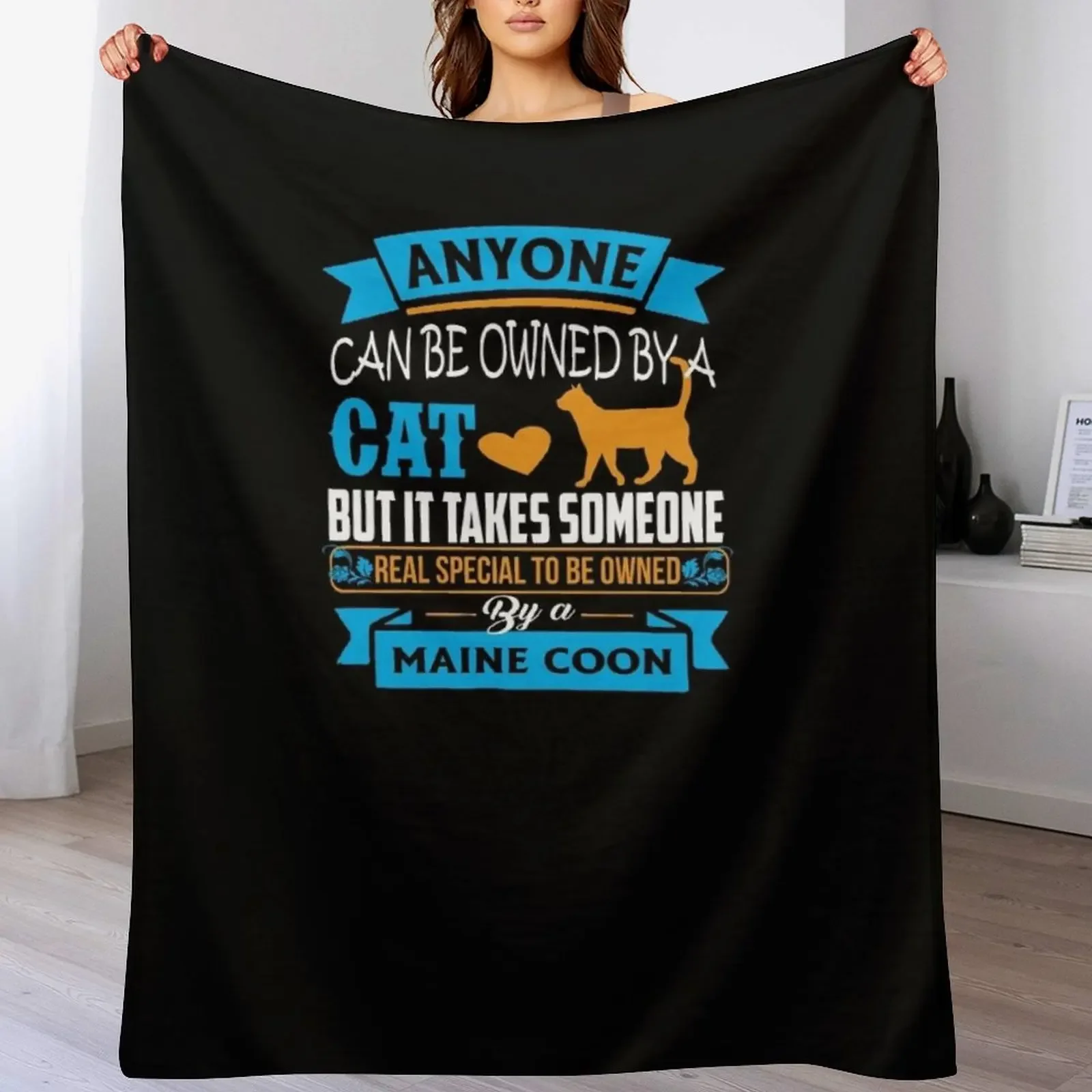 

maine coon lovers Throw Blanket Sofas Decorative Beds Single Sofa Blankets