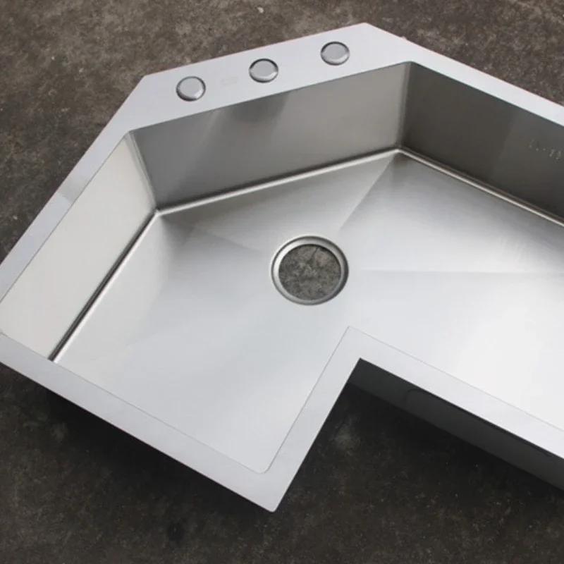 

[Corner special-shaped sink] Thickened SUS304 stainless steel sink