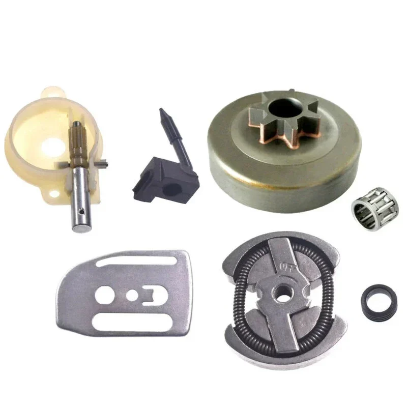 Imagem -03 - Kit de Tambor de Embreagem de Engrenagem Lubrificador de Bomba de Óleo de Engrenagem sem Fim para Husqvarna 41 136 137 142 141 Peças de Ferramentas Elétricas de Jardim de Substituição de Motosserra