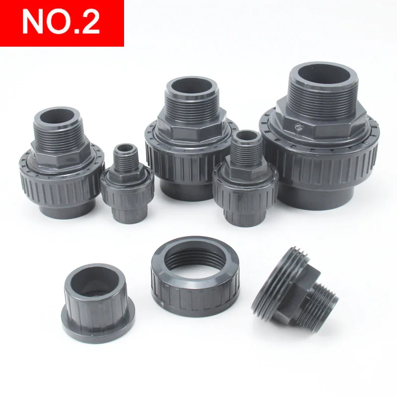 Male Thread Union Water Pipe Connector Plastic Tube Adapter Garden Irrigation Fittings 1 Pcs