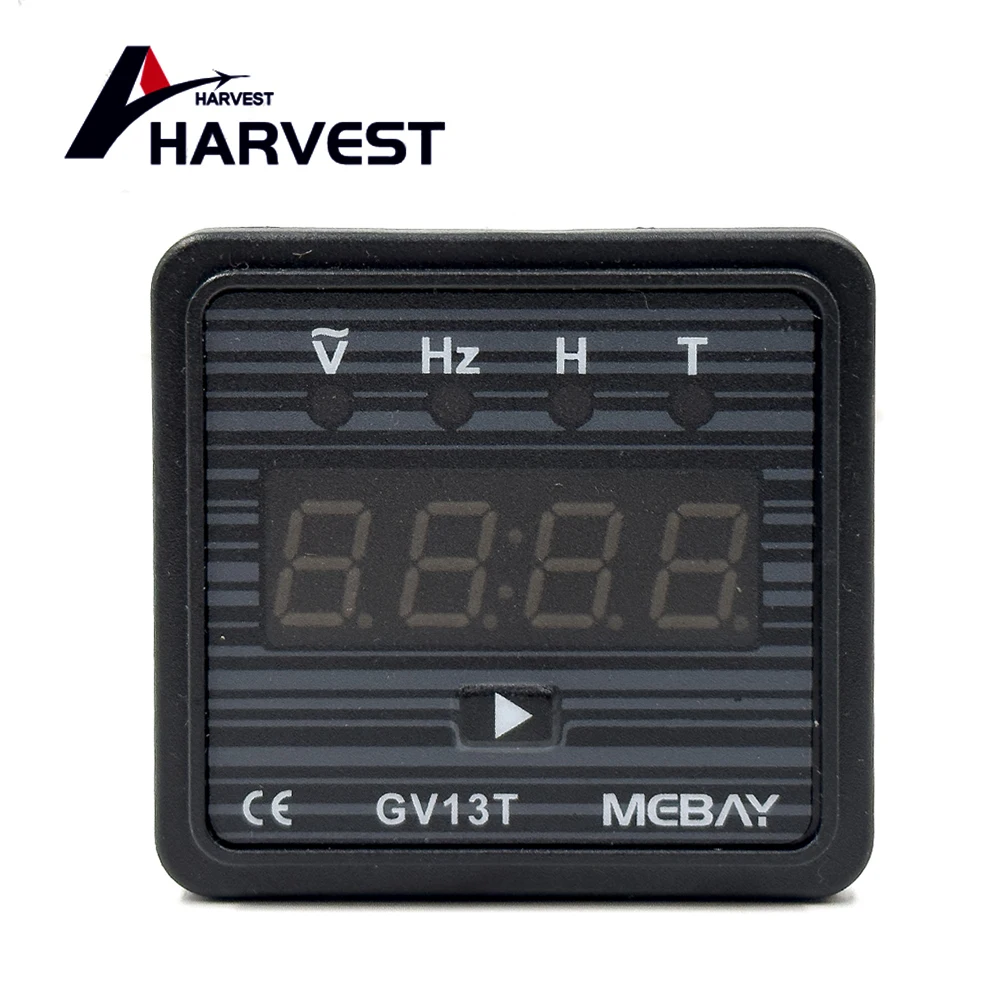 MEBAY GV13T Diesel Generator Digital Display Instrument Voltmeter Frequency Hour Test Panel Meter AC220V AC380V