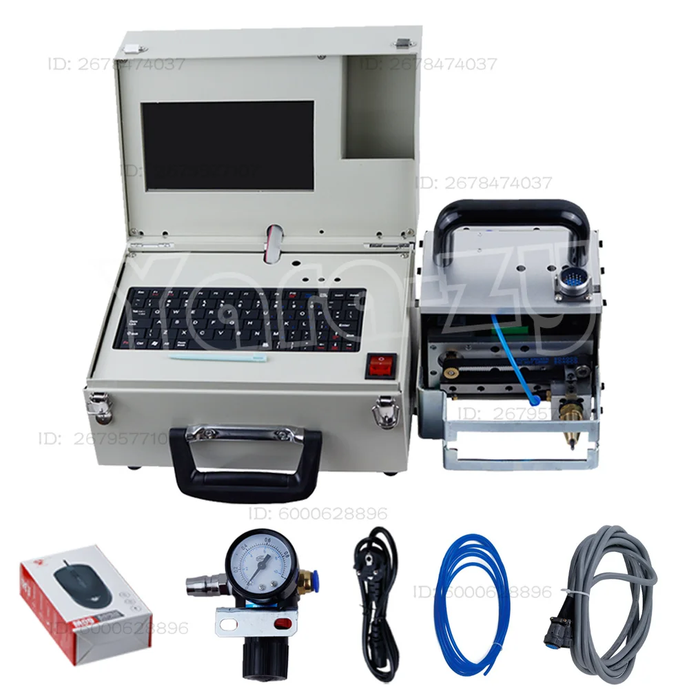 Portable Metal Pneumatic Dot Peen Marking Machine For VIN Code(80*30mm) Frame Marking Machine chassis number 220V/110V