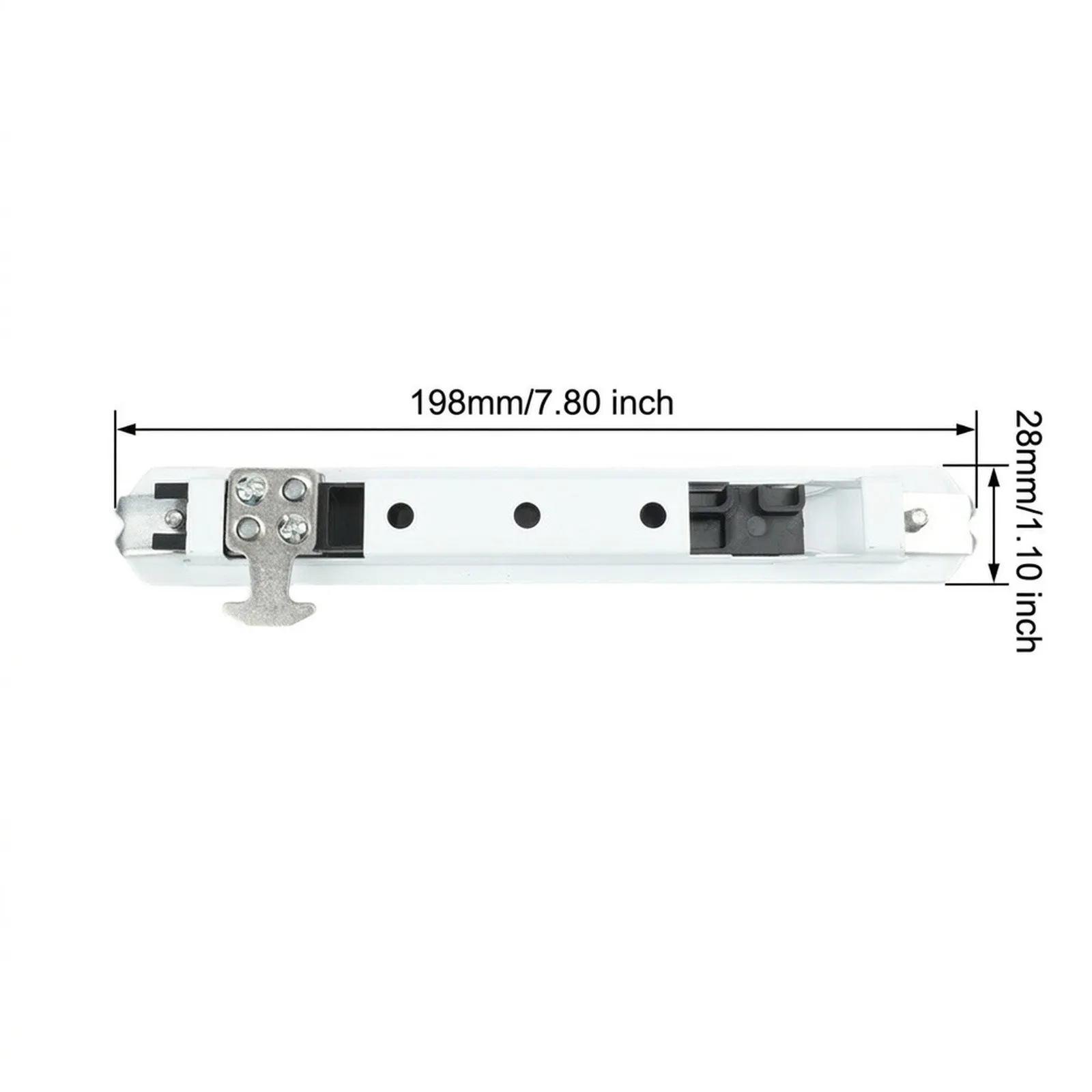 Home Improvement Glass Door Hook for Lock Stainless Steel for Lock 198*28mm Factory Direct Sales Lock Seat Included Long for