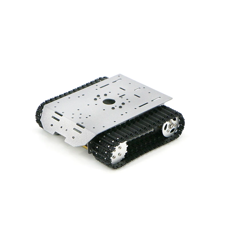 Chasis de tanque serie R3, vehículo sobre orugas con carro eléctrico inteligente, chasis de robot inteligente con motor + codificador