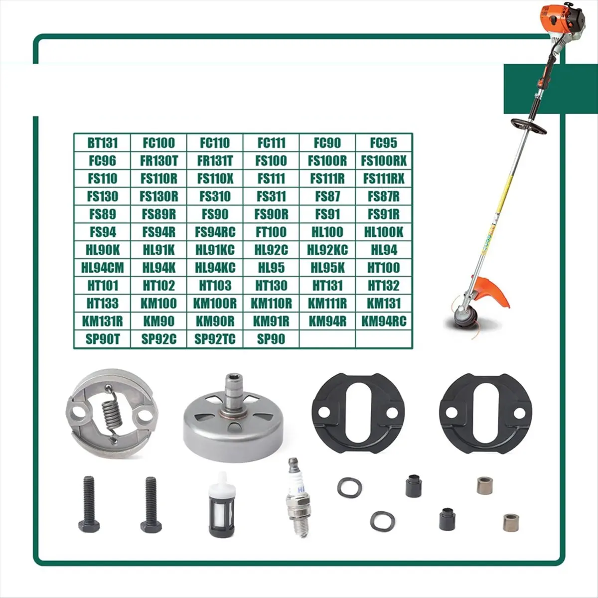 

Новый ремонтный комплект сцепления 4149-160-2000 с пружинными кусторезами FS91 FS94 FS111 FS131 KM91 KM131