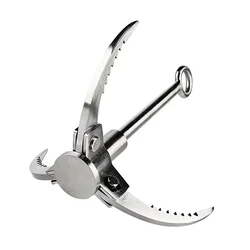 Grappling Hook Folding Survival Claw Multifunctional Stainless Steel Hook Outdoor Climbing Claw Camping Hiking Tool
