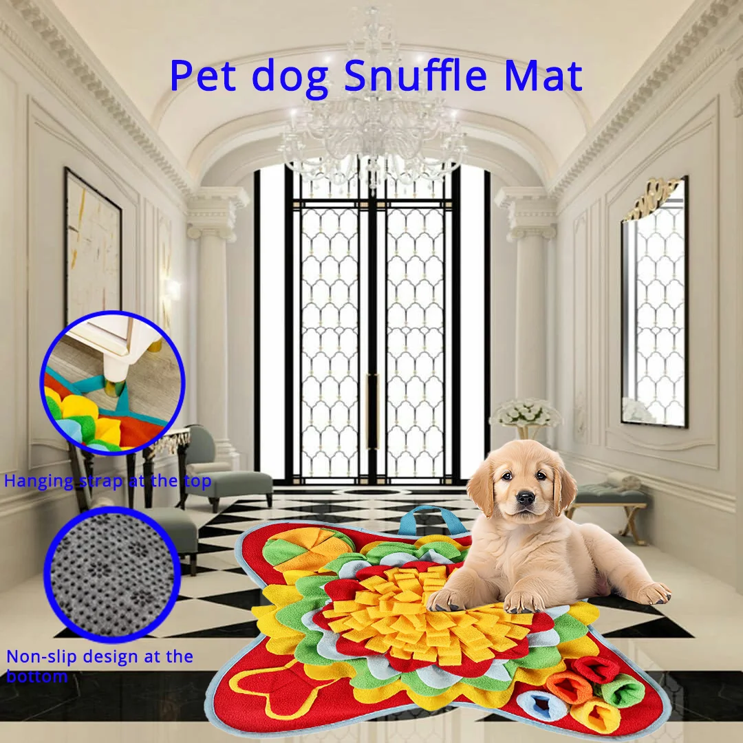 

Pet Dog Snuffle Mat Slow Food Foraging Skills Sniffing Training Eco Friendly Training Blanket Large Medium Small Stress Relief