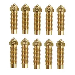 5/10PC Elegoo Neptune 4 Plus/Neptune 4 Max 3D Printer Brass Nozzle High Speed 0.4mm Hot end Replacement Parts