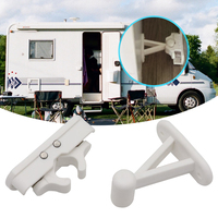 Door Stopper Clip RV Motorhome Door Lock Stopper Clip Latch Door Stop Retaining Catch Holder Set for Camper RV Motorhome Caravan
