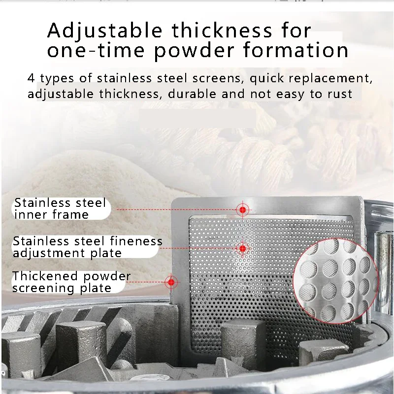 

Электрическая мельница для зерна PBOBP 220В, измельчитель/дробилка из нержавеющей стали