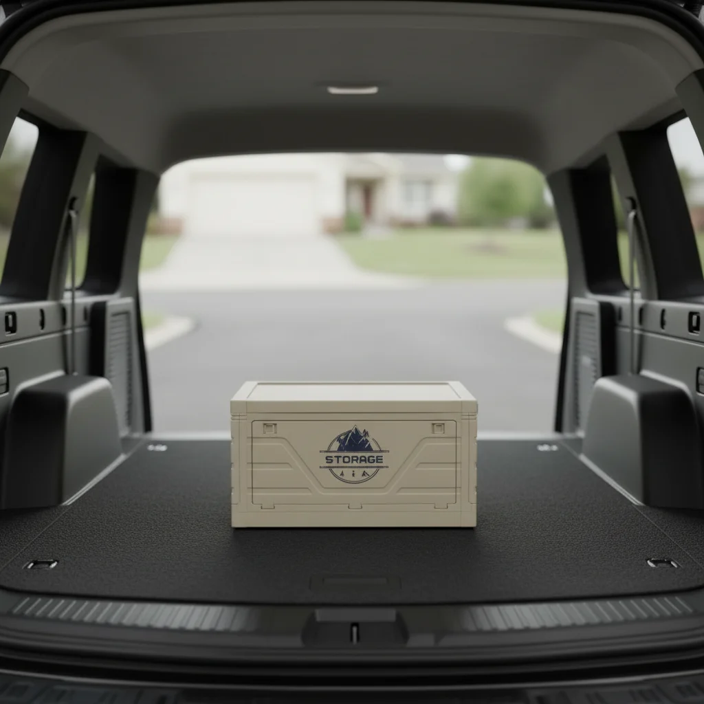 

！@Multi-Functional Folding Storage Car Trunk Organizer Small Table Injection Plastic for Outdoor Camping and Food Storage