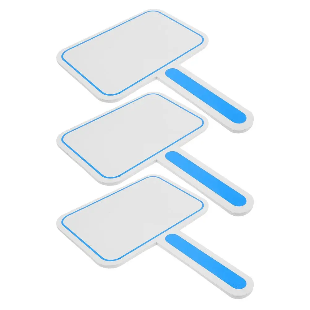 3pcs Whiteboards Scoreboard Dry Erase Mini Hand Single Sided Practical Handheld Small Blank Voting Board Easy Operate Safe