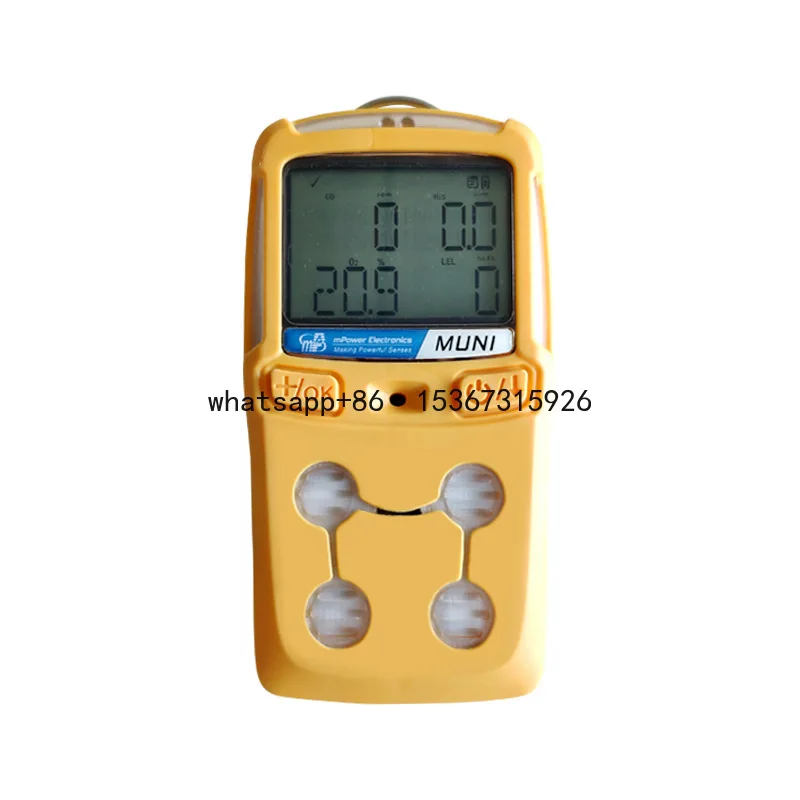 

MP POWER electronics Multi Gas Monitors MUNI MP420 with 4 standard sensors and alternative sensors and robust battery power