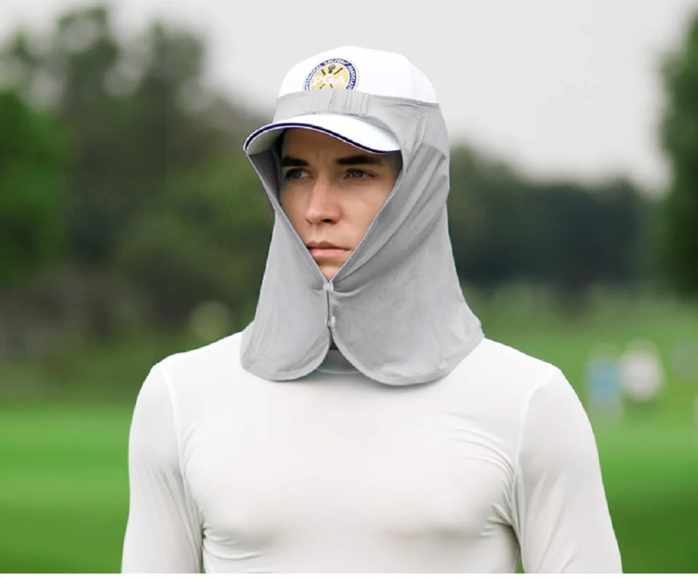 PGM Golf Men Women Summer Sun UV Protection Caps No Hat Viscose Fiber Scarf Headscarf Fiber Mask WB001 Punk Sunscreen Mask