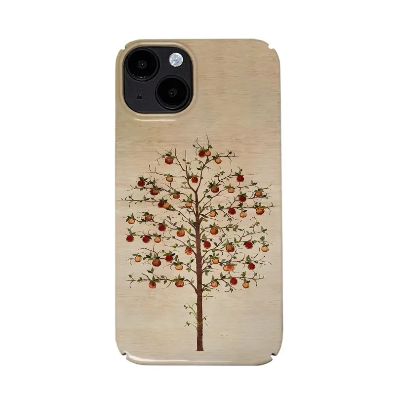 

Ins Light Yellow Lush Fruit Tree Case for IPHONE 17 16 ProMax 15 14 Plus 13 12 MINI 11 PRO 16Plus XR XS MAX Acrylic Phone Cover