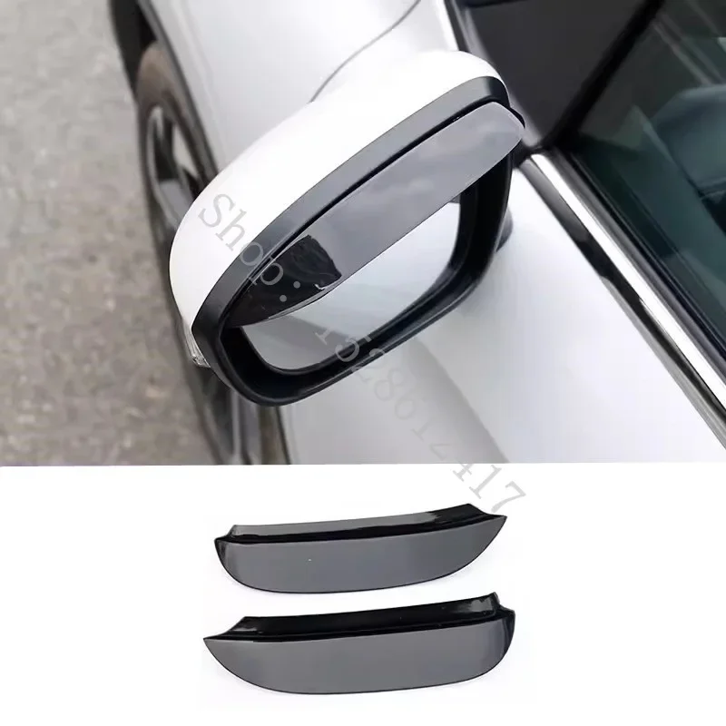 Espelho Retrovisor Capa para Mitsubishi Outlander, Chuva Sobrancelha Frame Trims, Estilo Exterior, Acessórios Do Carro, 2023, 2024