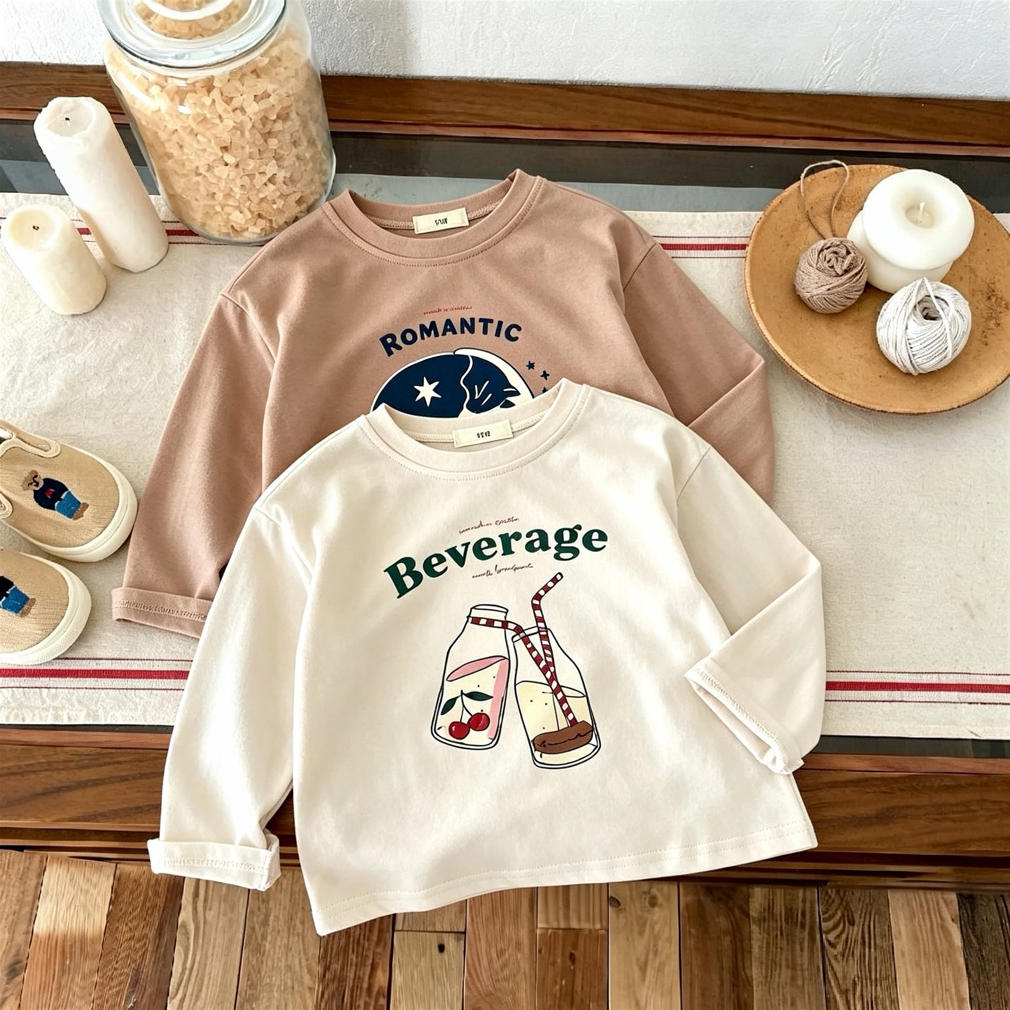 2026 New Autumn Children's Clothes Long Sleeve T-shirt Printed Simple Fashion Kids Bottoming Shirt Tops Toddler Costume Blouse