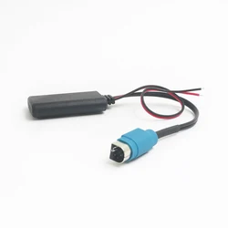 Biurlink Car Bluetooth 5.0 Wireless Music Adapter for Alpine Radio AUX Cable Adapter KCE-236B CDE9885 9887 to Smartphone