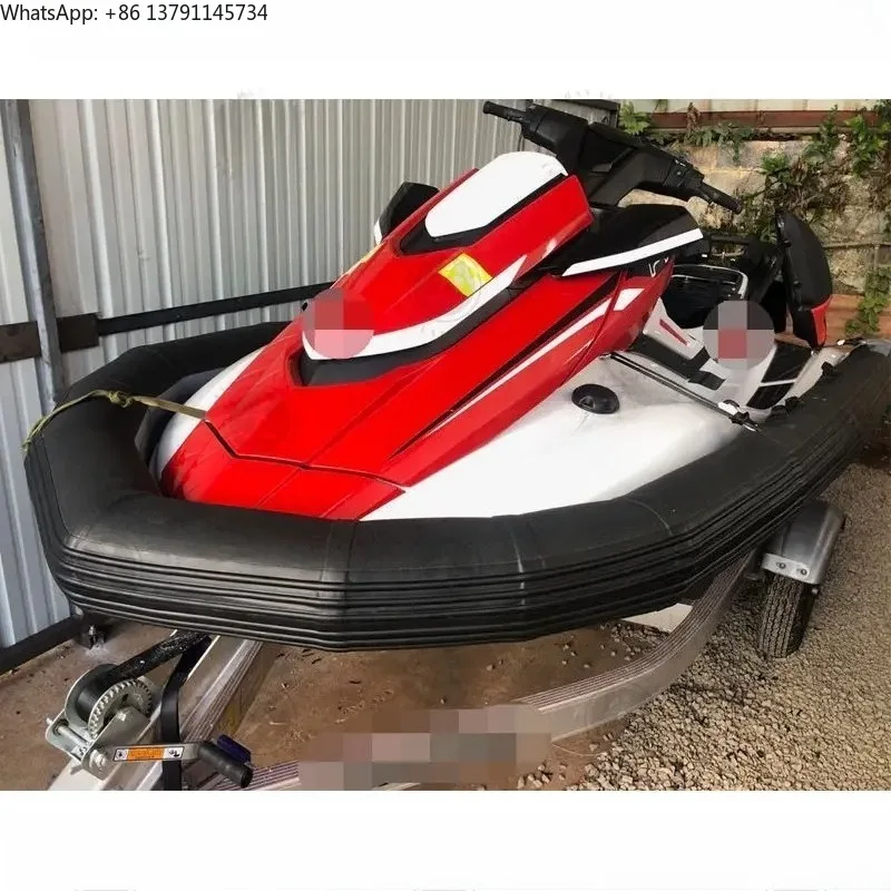 

Hot 3.25m -10ft Size PVC Jet Ski Rib Inflatable Jet Ski Safety Pontoon U-shape Rib Jet Skis For Water Rescue Riders Protect