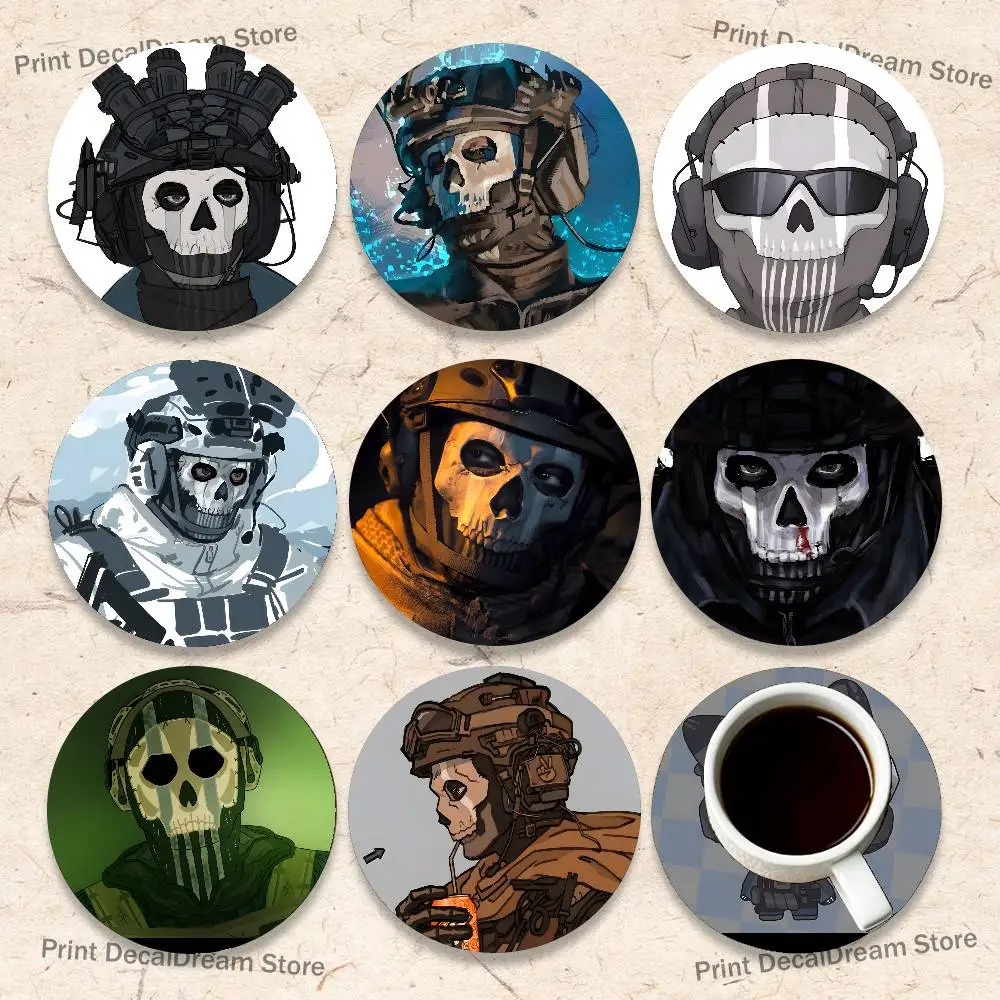

Game G-GhostS Cartoon Anime Cute Wooden Coaster Coffee Shop Beverage Shop Family Restaurant Cafe Decoration