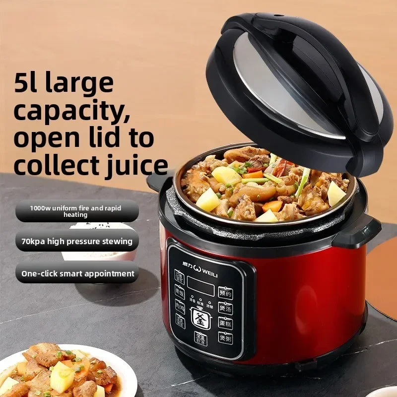 Fully Automatic Electric Pressure Cooker Smart Multifunction Large Capacity Programmable Timer Rice Cooker Pressure Cooker