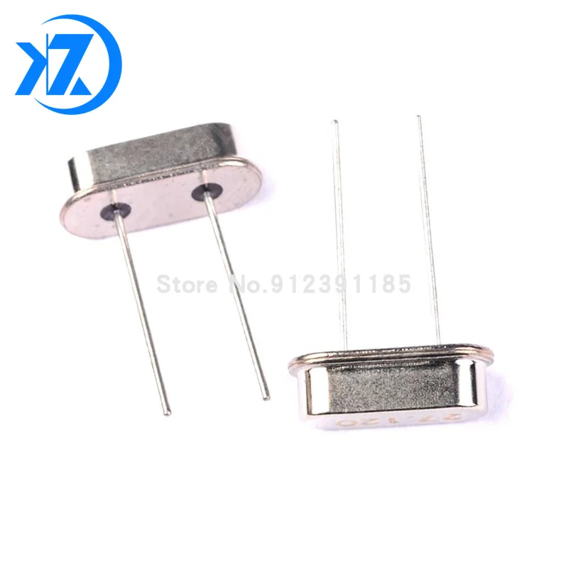 10pcs HC-49S quartz crystal unit 24.576MHZ 25MHZ 26MHZ 27MHZ 27.12MHZ 28.636MHZ 29.4912M 30MHZ 32MHZ 33.8688MHZ 36MHZ 40M 48MHZ