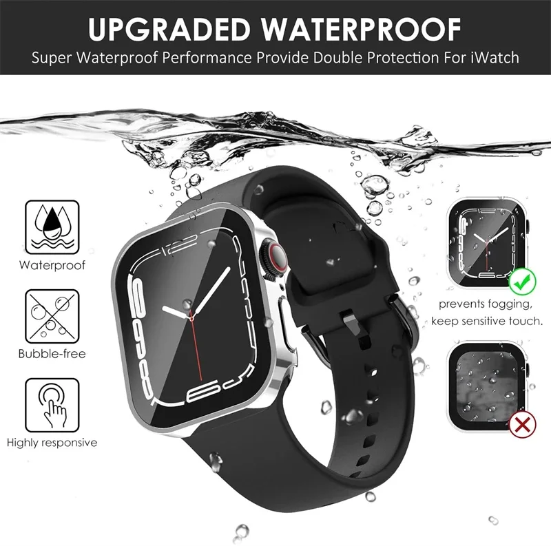 Waterproof Hard PC Screen Protector for Apple Watch 10 9 8 45mm 44mm 42mm 46mm 49mm Full Case Cover for IWatch Ultra 7 SE 6 5 view 5