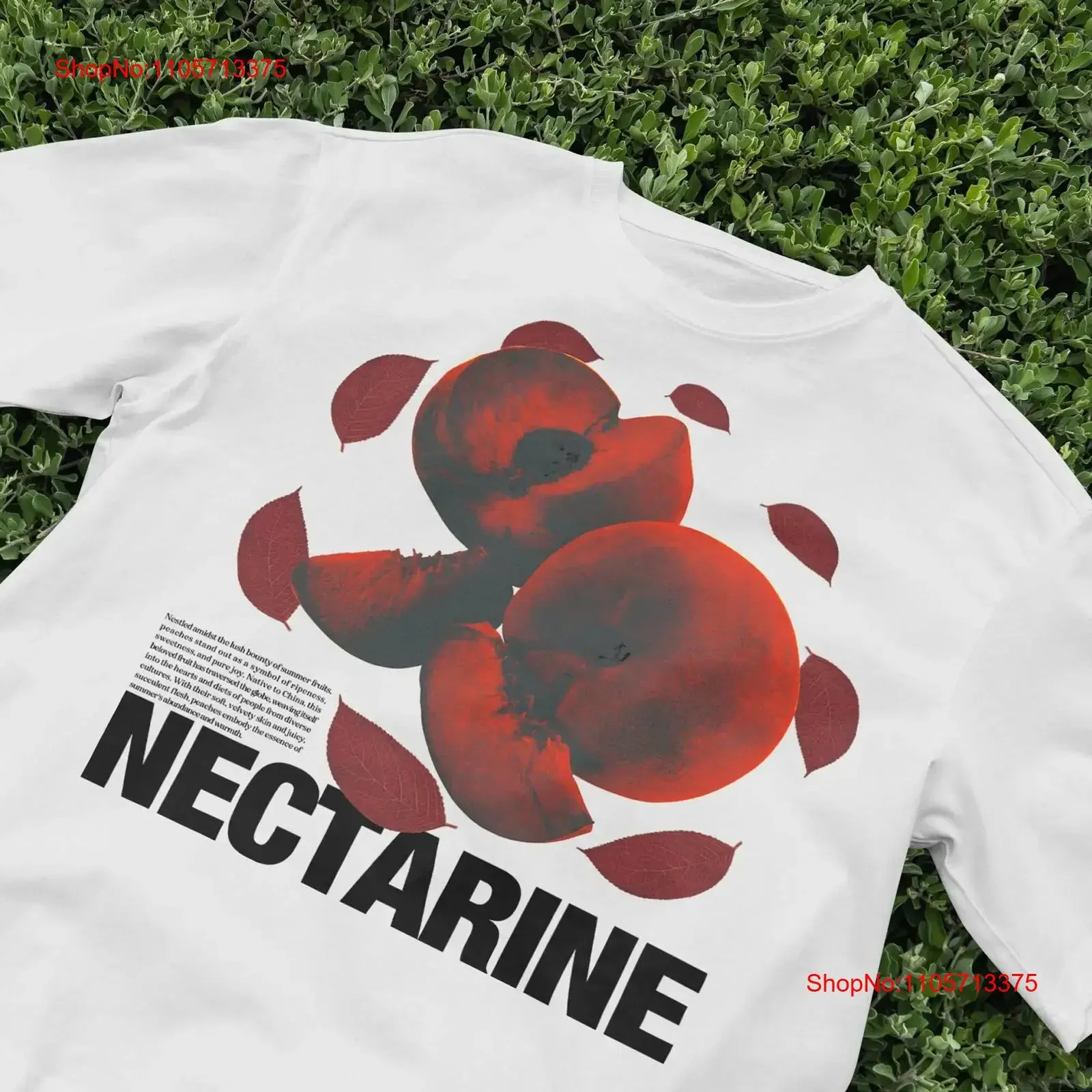 Retro Nectarine T Shirt Aesthetic FruiT Preppy Vintage Boho Y2K Clothing 2000s Cute nostalgia vintage Washed Unisex Comfortable