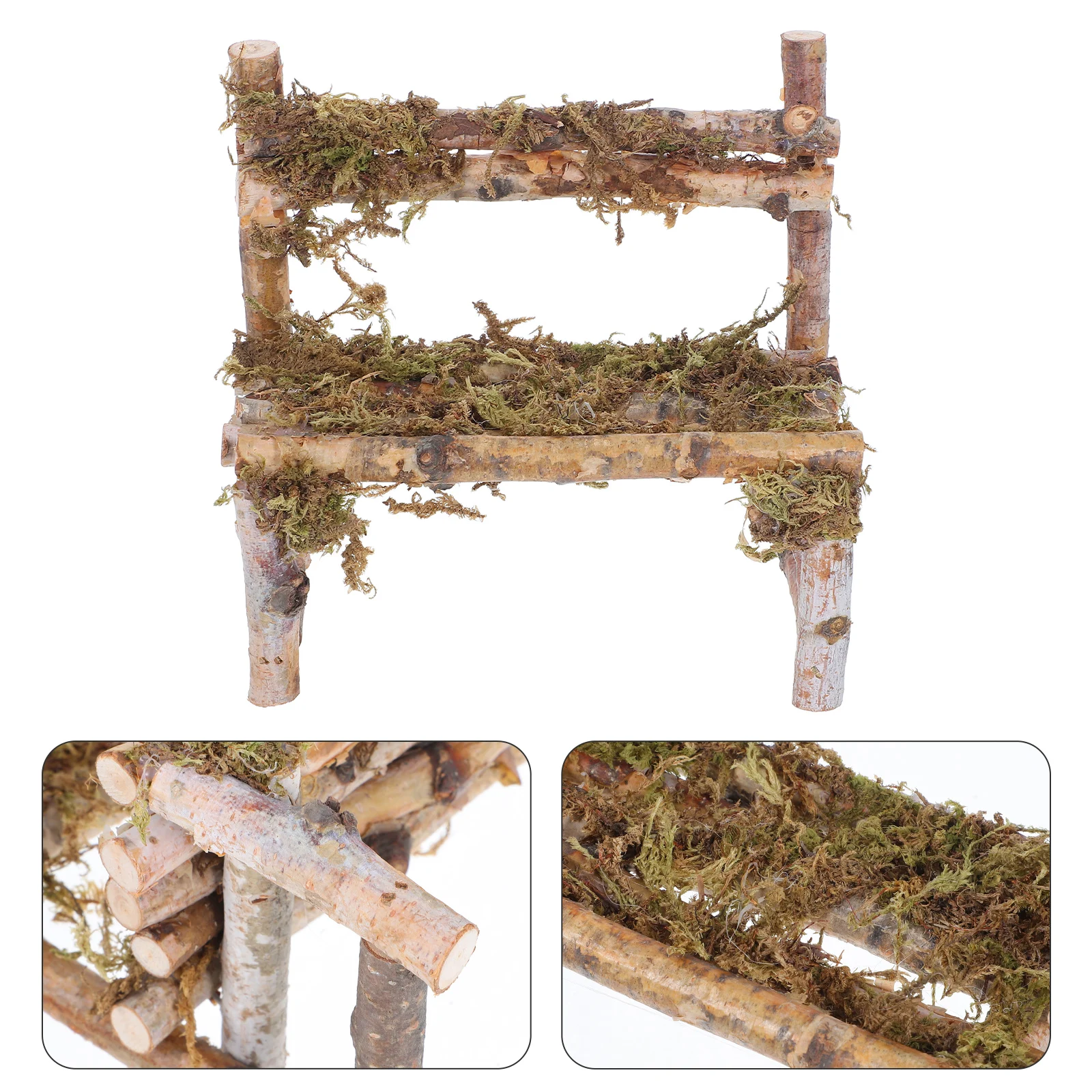 Mini Houten Stoel Ornamenten Huis Decor Outdoor Poppenhuis Keukenmeubilair