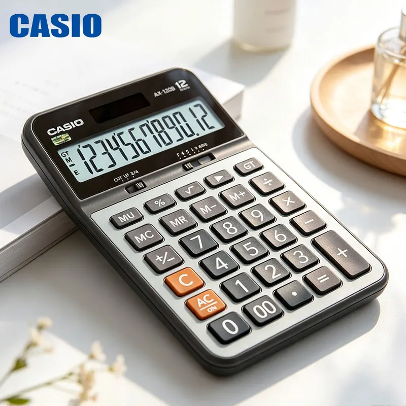 Casio AX-120B/12B DX-12B/120B GX-120B MS-20YC FX-50FII Advanced business calculator - Home budgeting - Quick amount statistics