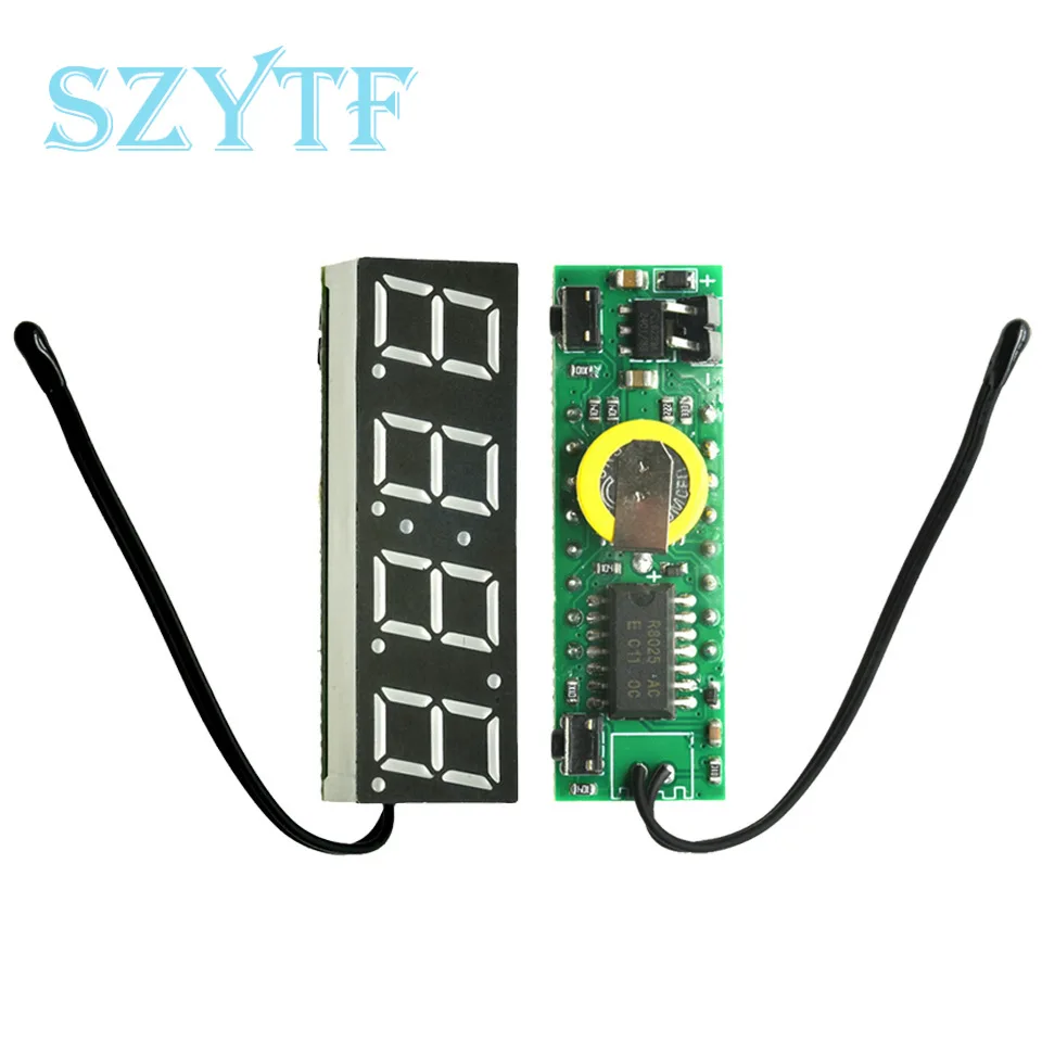 LED RX8025T Digital Clock Temperature Voltage Module DIY Time/Thermometer/Voltmeter DC 5-30V For Arduino
