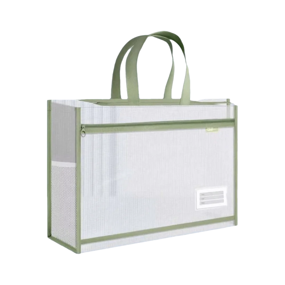

A3 Mesh Art Bag Large Capacity Transparent Test Paper Bag Waterproof Shoulder Bag 8k Sketch Drawing Album Handbag Stationery