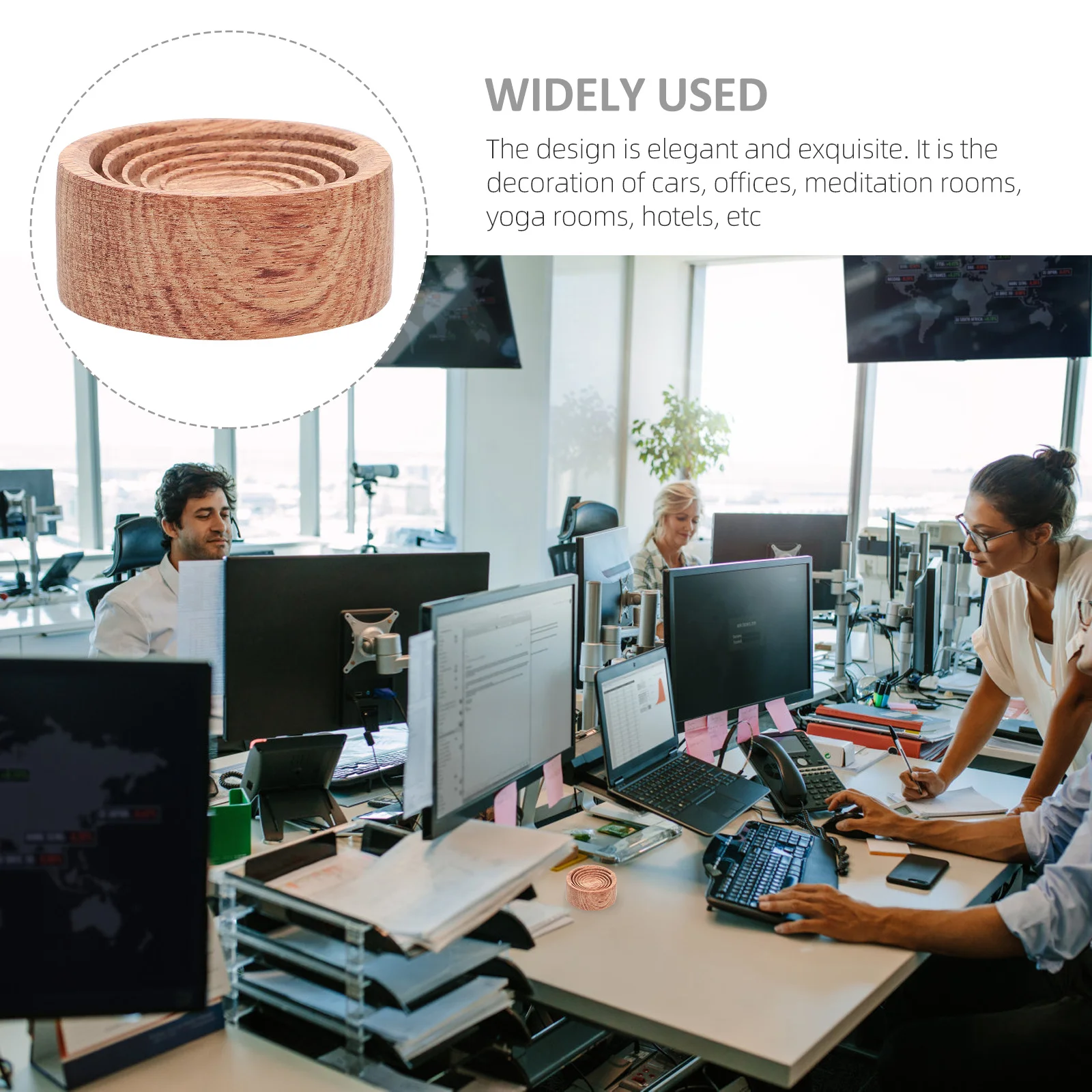 

1Pcs Essential Oil Diffusing Wood Aromatherapy Diffuser Car Home Decoration Stress Relief Fragrance Air Freshener