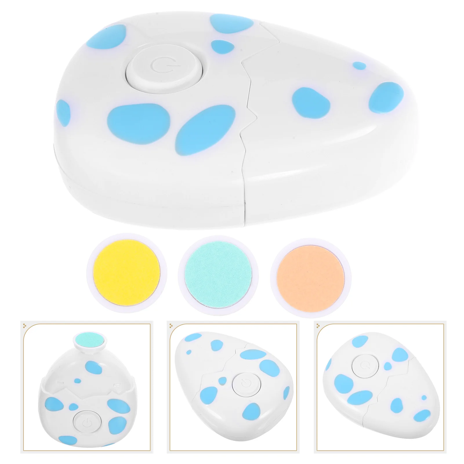 

Baby Nail Trimmer Electric Cute Egg Design Safe Efficient Nail Polisher Grinder Grinding Heads Manicure Tool Manicure