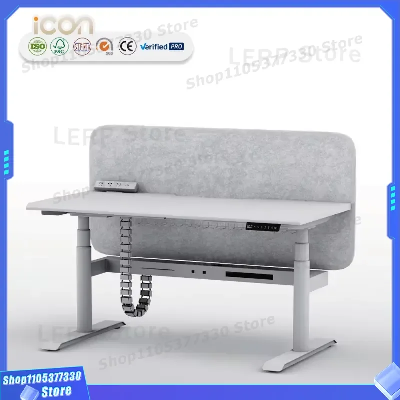 Dual Motor Electric Standing Desk 3 Stage Height Adjustable Sit Stand Workstation with Memory Function Silent Lifting System