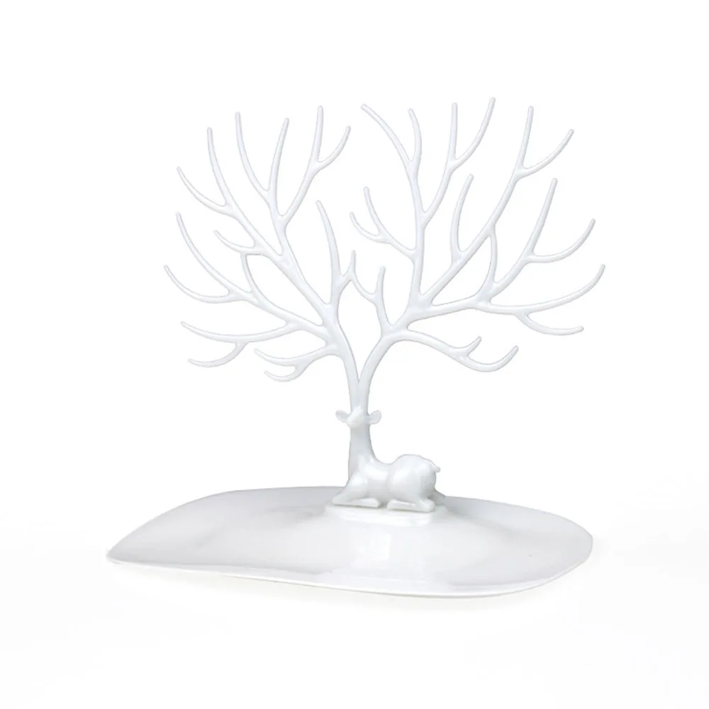 

Gifts For Women Stand Plastic Holder Tree Shape Tray Ornament Jewelry Display Rack Jewelry Organizer Ring Display Tools
