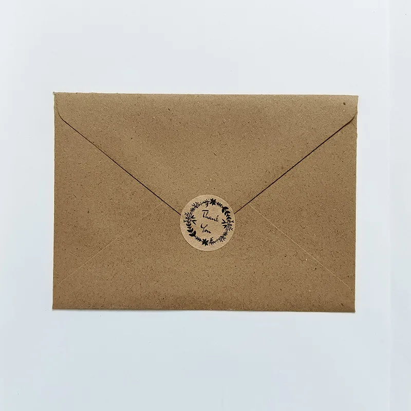 50pcs/lot C6 Envelope Kraft Paper Postcards for Wedding Invitation 16.1x11.4cm Envelopes Business Supplies Stationery Storage