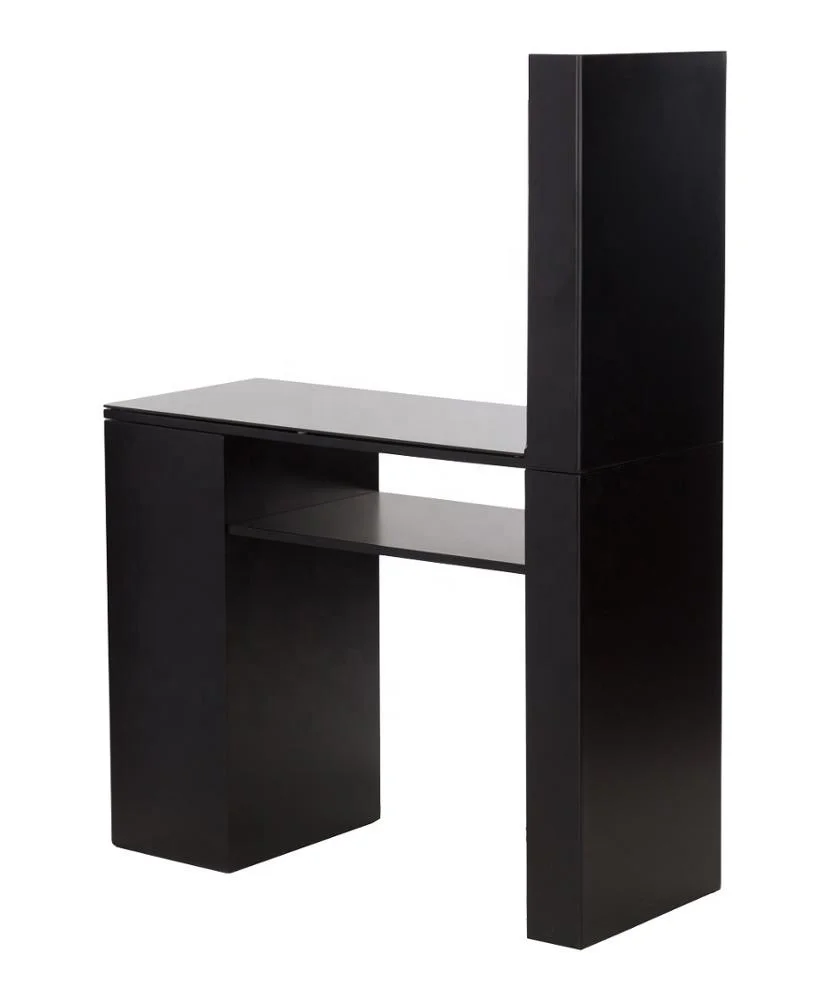 طاولة أظافر أنيقة لفن الأظافر مع رف تلميع