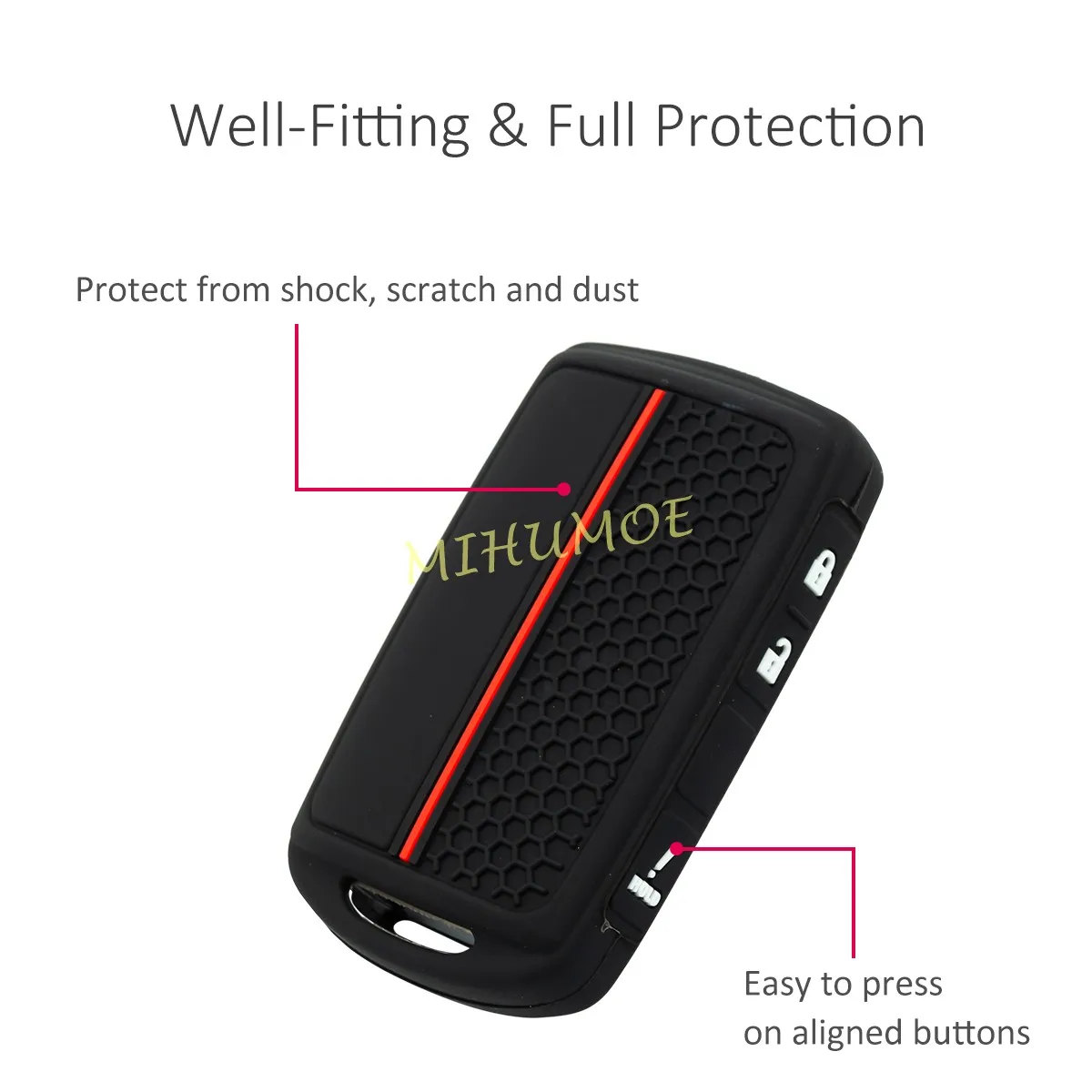 سيليكون سيارة 3 أزرار مفتاح فوب غطاء سلسلة ل 2020-2025 مازدا 3 هاتشباك CX-30 CX-50 CX-90 CX-5 CX-9 MX-30 2022 2023 2024 #3