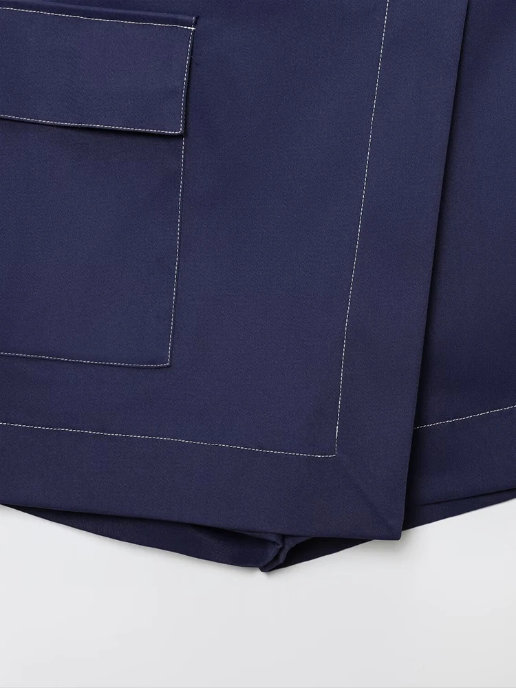 Neue Sommerprodukte im europäischen und amerikanischen Stil, Damenbekleidung, modisch mit Gürtel, hohe Taille, lässige Rockhose