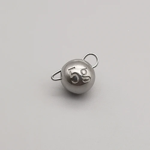 XLURES-plomo de acero para colgar rápido, macaco de oreja grande, 2g, 3g, 5g, 7g, gancho de manivela, contrapeso, cabeza móvil, colgante de plomo