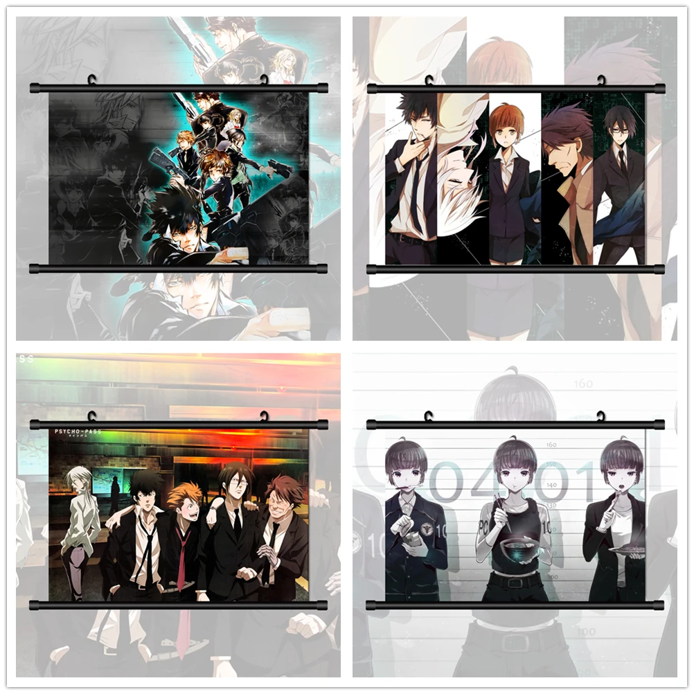 Animation Posters Wall Art Prints Psycho-Pass Canvas Painting Decor Pictures Living Home Decoration Pictures Room Wall No Frame